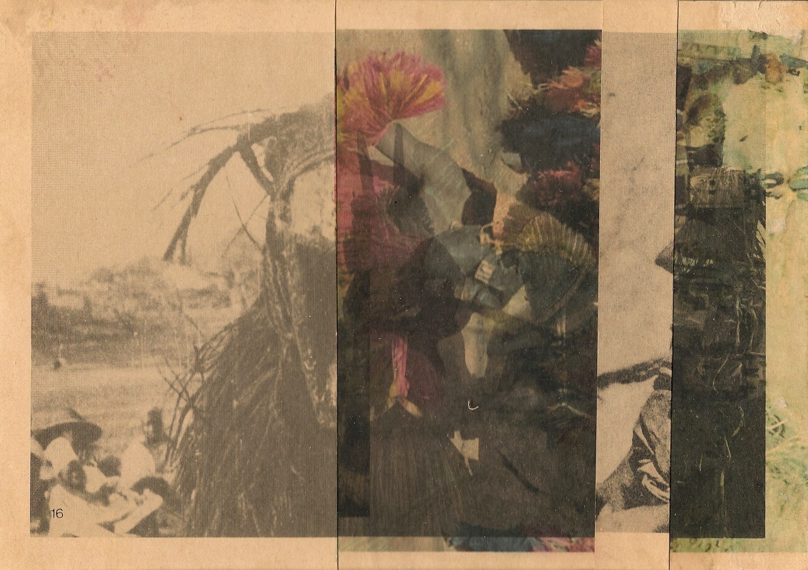 Dama Maske Antilope, a collage from Im Maskenland der Dogon — eine Überschreibung