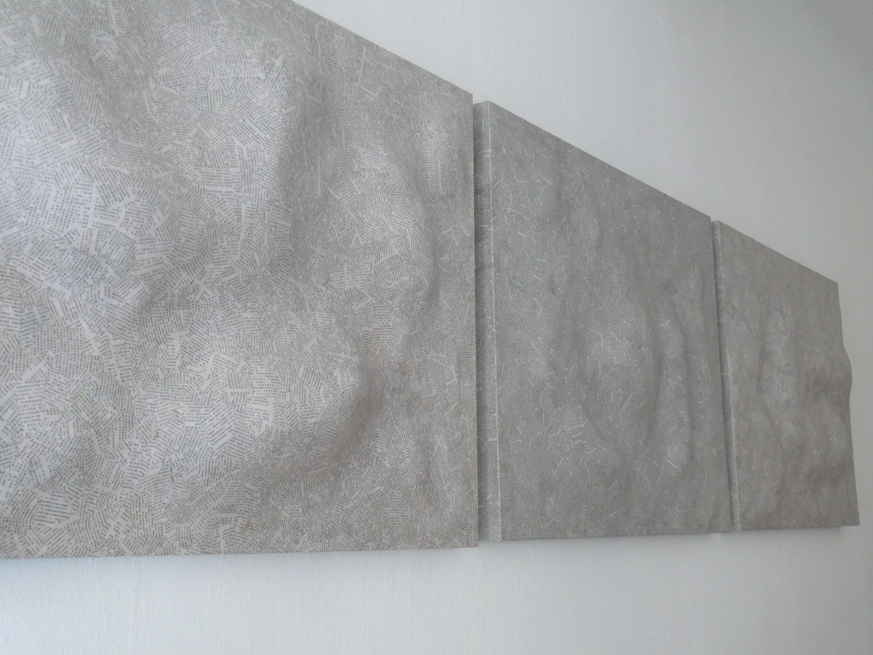 Textscapes installed as wall reliefs